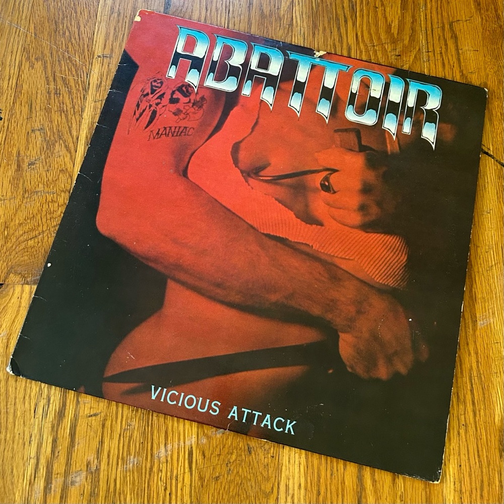 abattoir - vicious attack (1985 80’s metal, lp combat records)